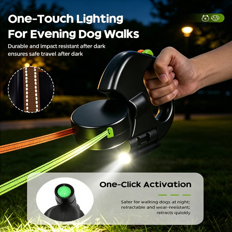 Dual Dog Retractable Leash
