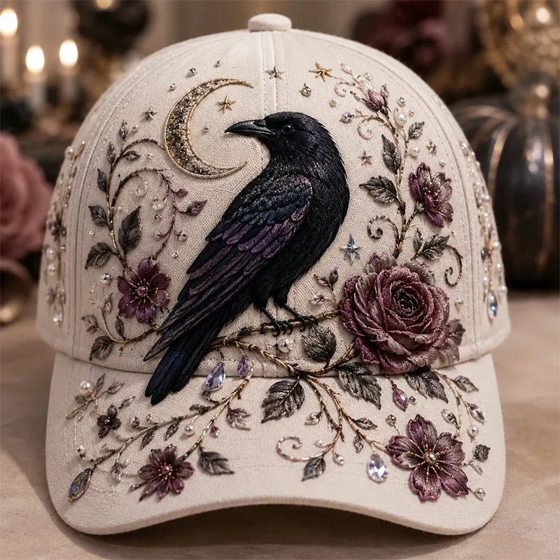 👻✨3D Halloween Embroidery Cap | Spooky Cute Adjustable Hat for Fall Outfits, Daily Styling & Halloween Parties