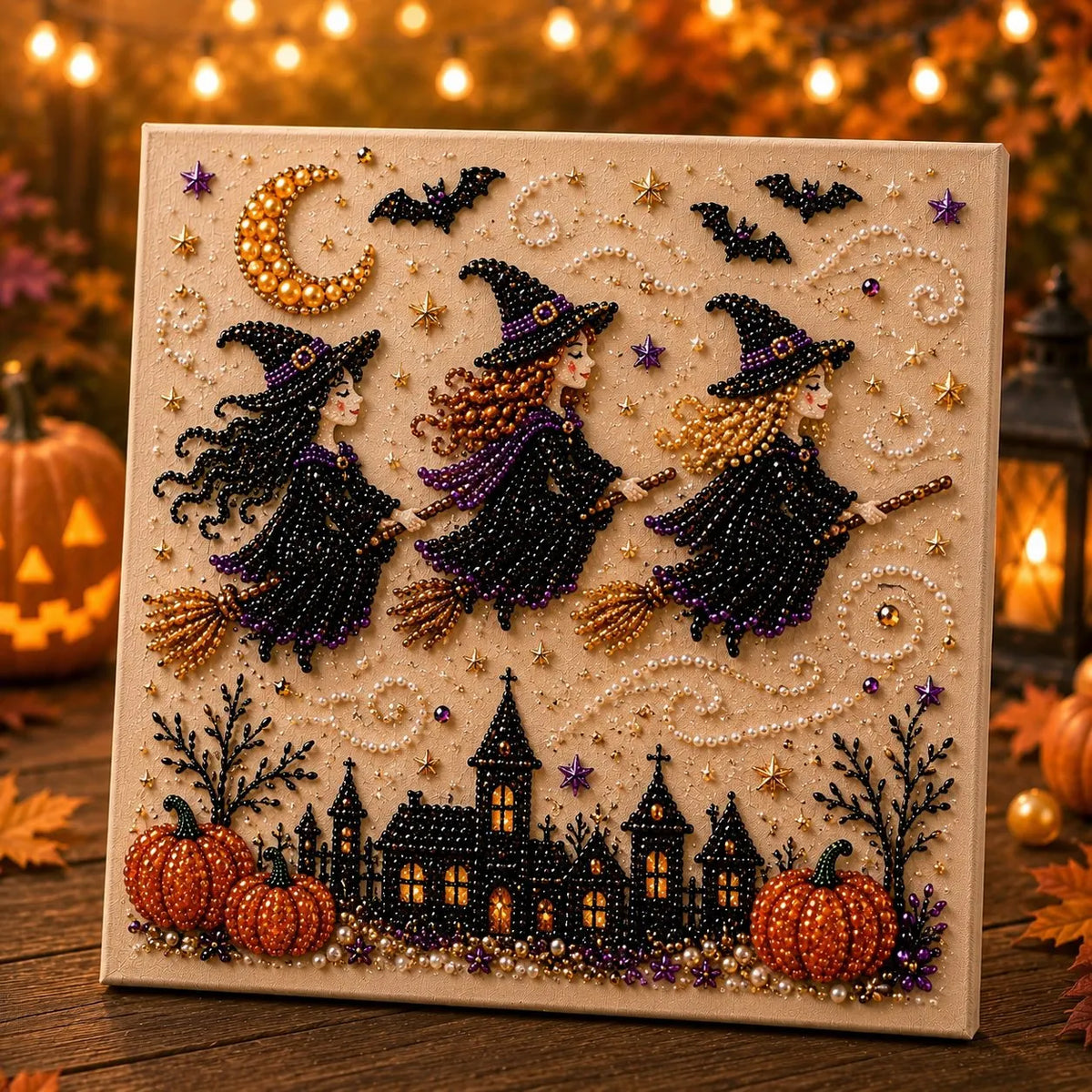 🔥Last Day 49% OFF - 🎃Halloween Theme Pearl Art DIY Kit 👻